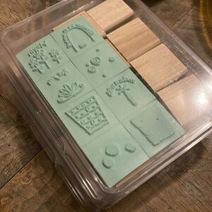 Crafter’s Lot Stampin’ Up retired wooden stamps 8 sets